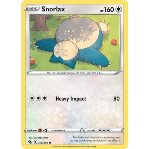 Snorlax (206/264) Common Reverse Holofoil - Single