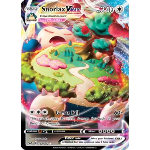 Snorlax VMAX (142/202) Holo Rare Holofoil - Single