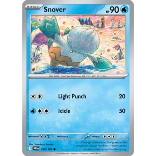 Snover (59) Common Reverse Holofoil - Single