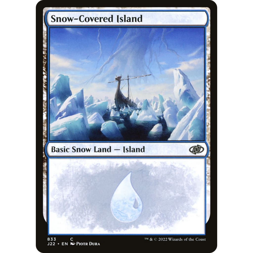 Snow-Covered Island (J22-833): (snow) - Single