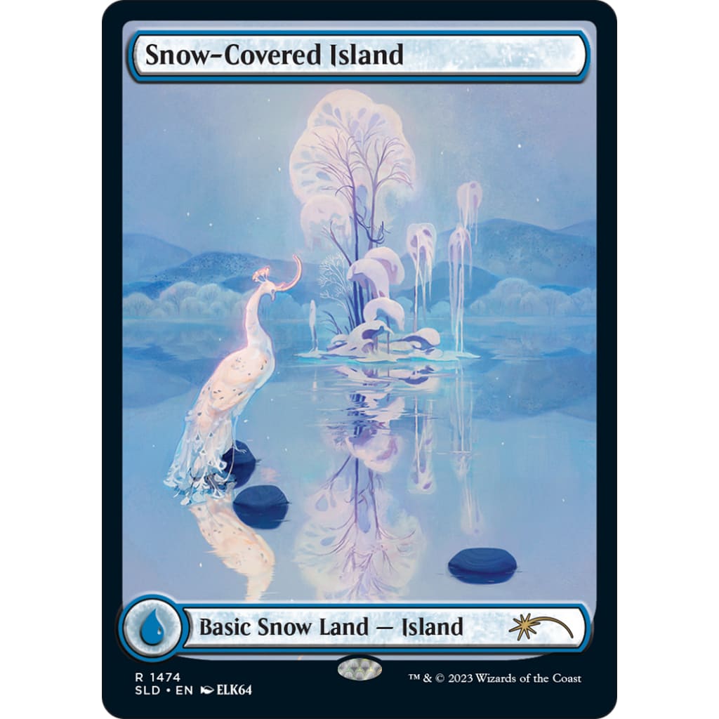 Snow-Covered Island (SLD-1474): (Full Art) - Single