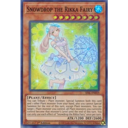 Snowdrop the Rikka Fairy (SESL-EN019) Super Rare 1st