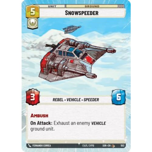 Snowspeeder (Hyperspace) (502) - Spark of Rebellion Foil
