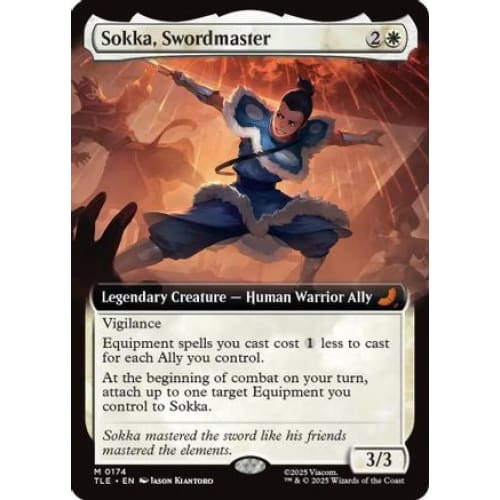 Sokka Swordmaster (Extended Art) (TLE-174) Foil - Single