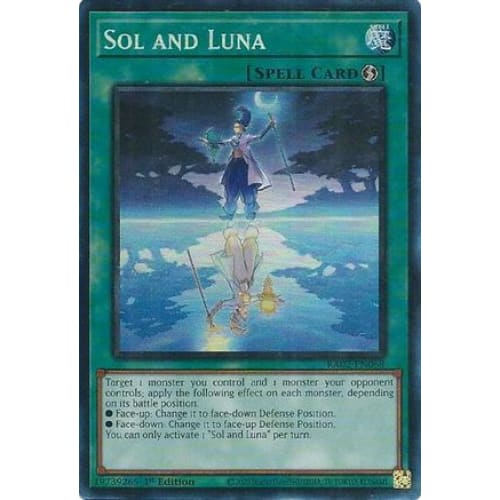 Sol and Luna (PCR) - RA02-EN068 Prismatic Collector’s Rare