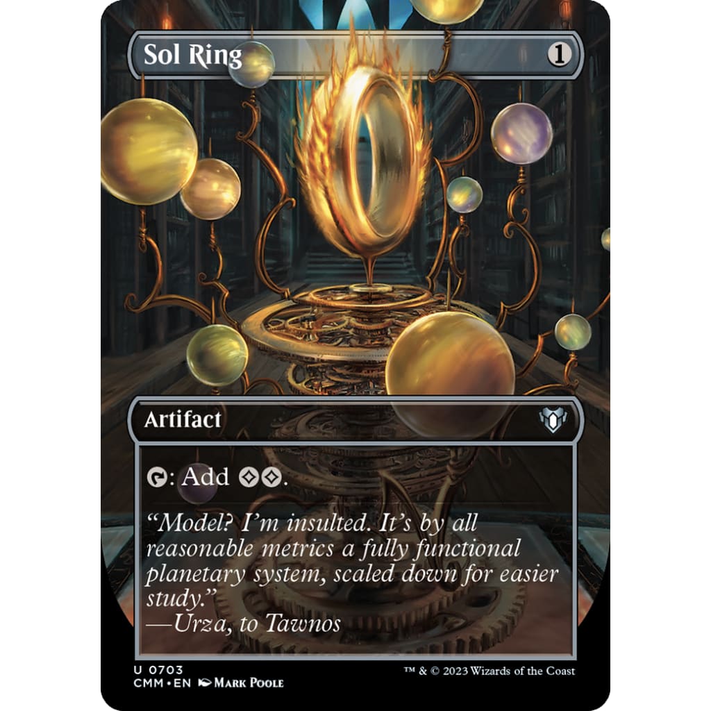 Sol Ring (CMM-703) (Borderless) Foil - Single