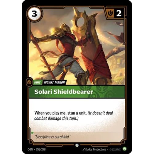 Solari Shieldbearer (051/298) - Origins - Single