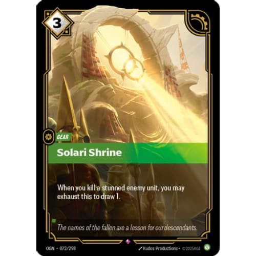 Solari Shrine (072/298) - Origins Foil - Single