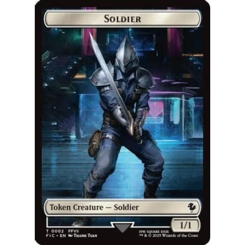 Soldier // Rebel Double-Sided Token (FIC-2 7) - Single