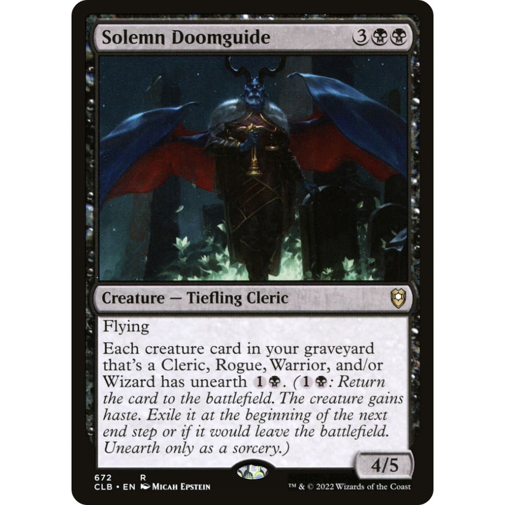 Solemn Doomguide (CLB-672) - Single