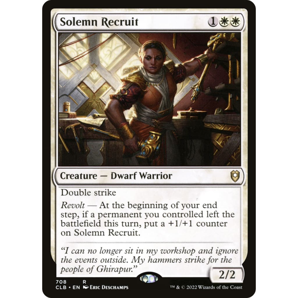 Solemn Recruit (CLB-708) - Single