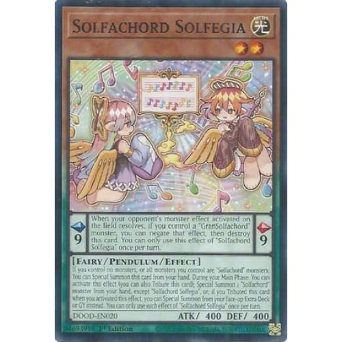 Solfachord Solfegia - DOOD-EN020 Common 1st Edition - Single