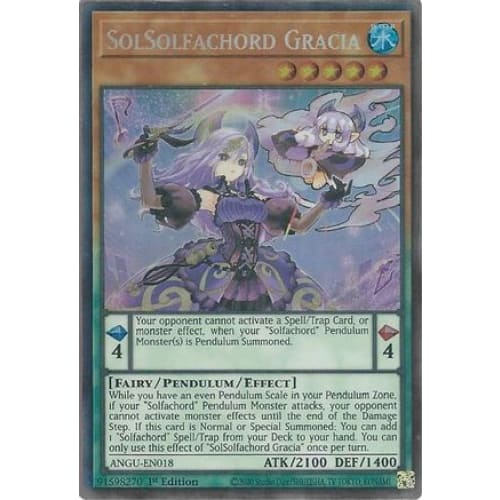 SolSolfachord Gracia (CR) (ANGU-EN018) Collector’s Rare 1st