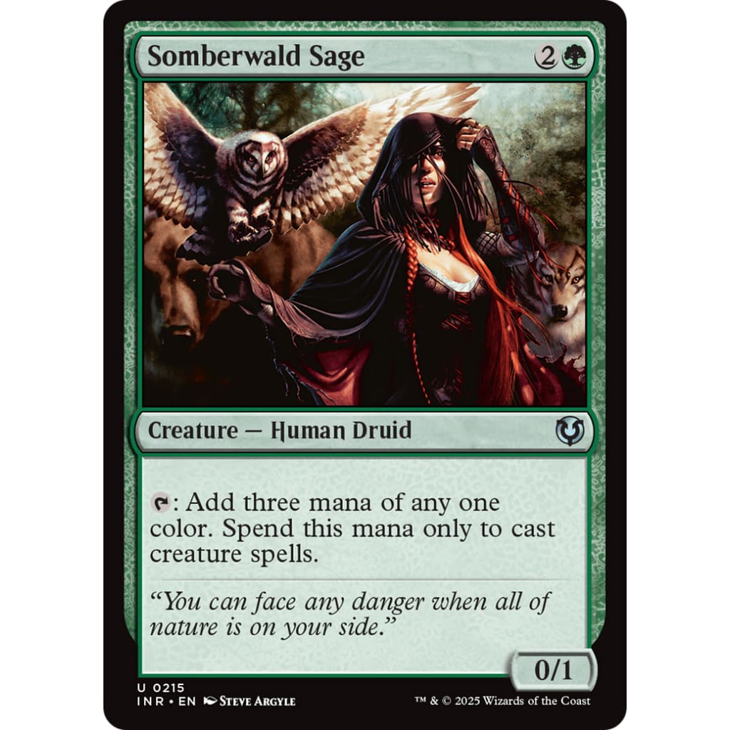 Somberwald Sage (INR-215) Foil - Single