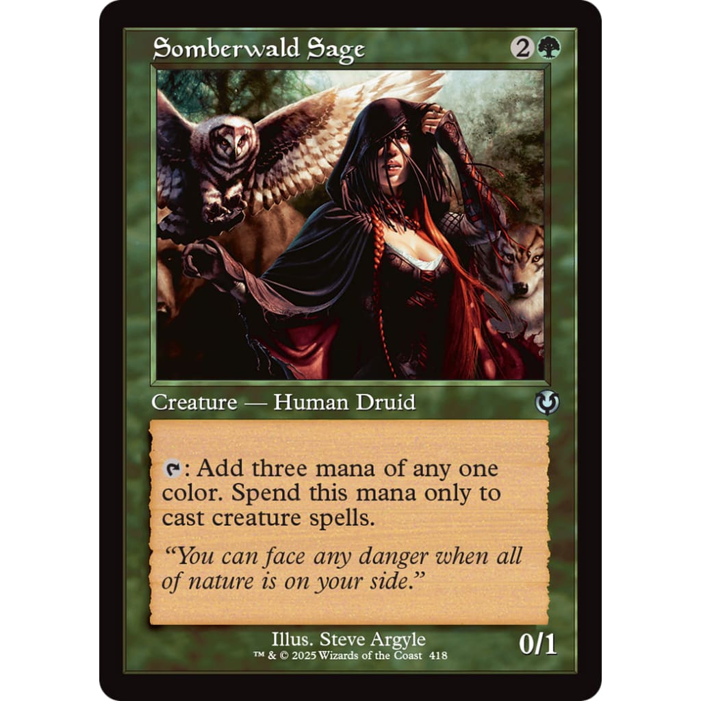 Somberwald Sage (Retro Frame) (INR-418) - Single