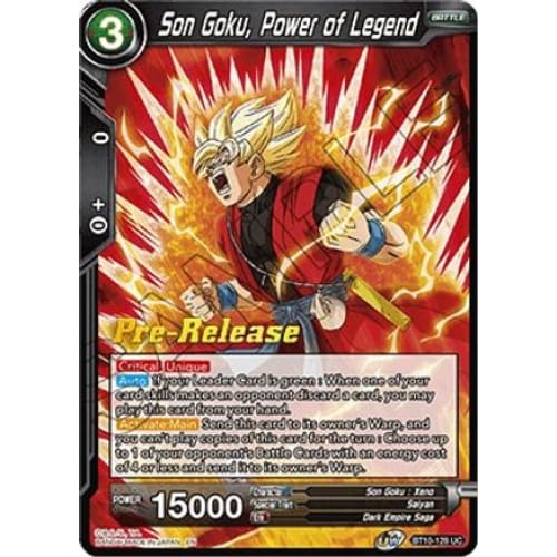 Son Goku Power of Legend (Rise the Unison Warrior