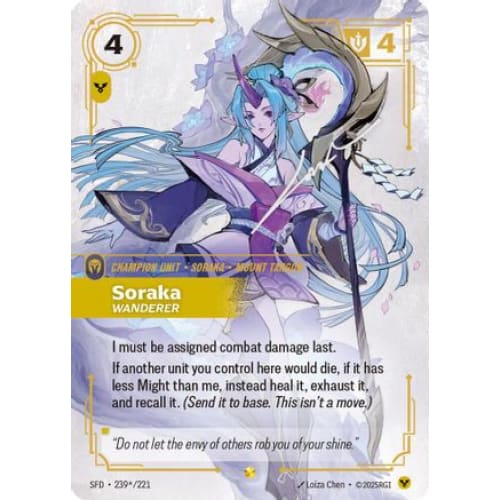 Soraka - Wanderer (Signature) (239*/221) - Spiritforged
