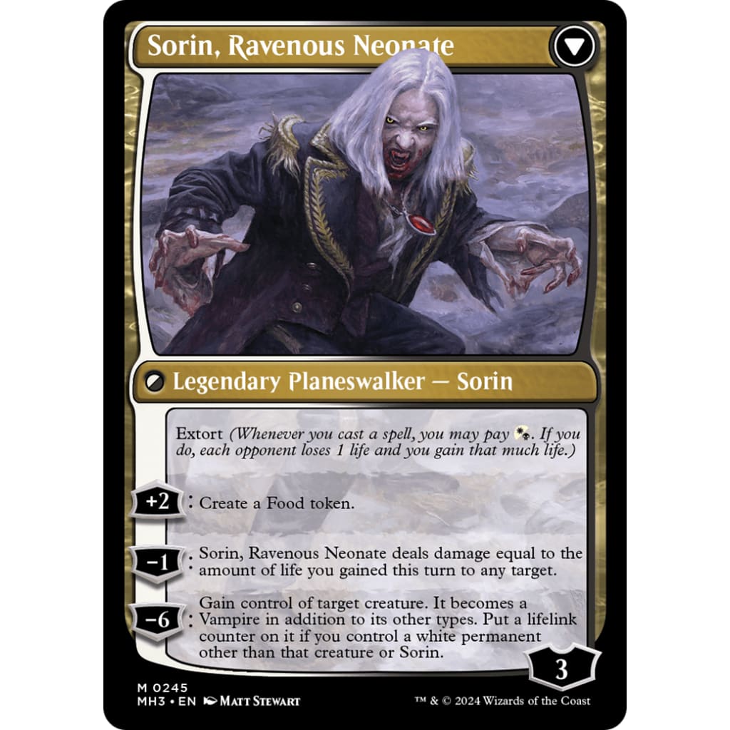 Sorin of House Markov // Ravenous Neonate (MH3-245) Foil