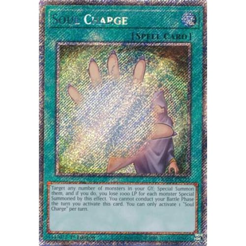 Soul Charge (Platinum Secret Rare) - RA04-EN222 Platinum