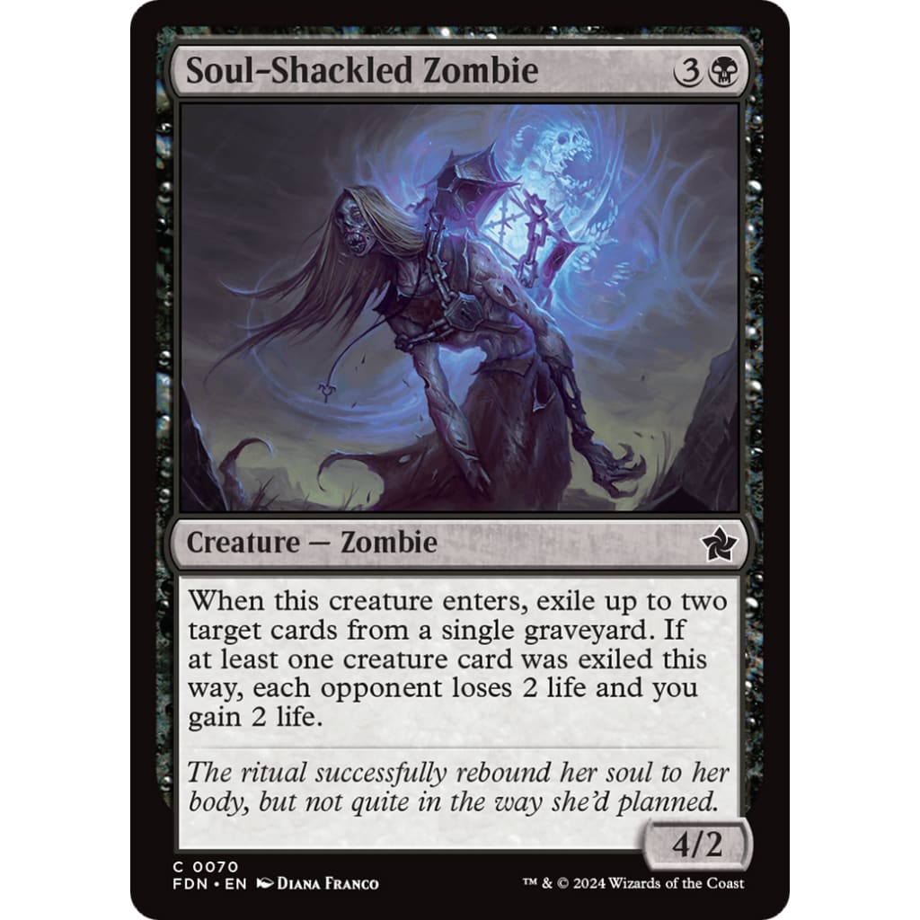 Soul-Shackled Zombie (FDN-070) Foil - Single