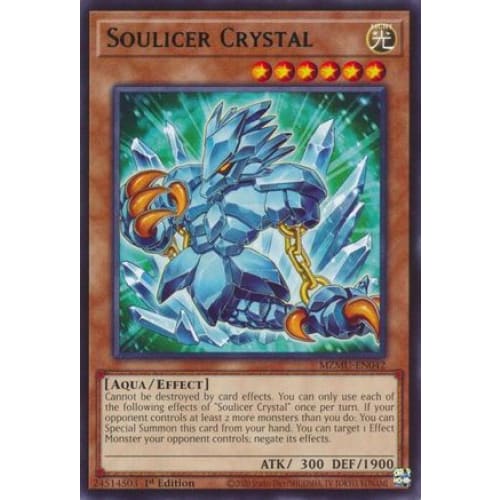 Soulicer Crystal - MZMU-EN042 Rare 1st Edition - Single
