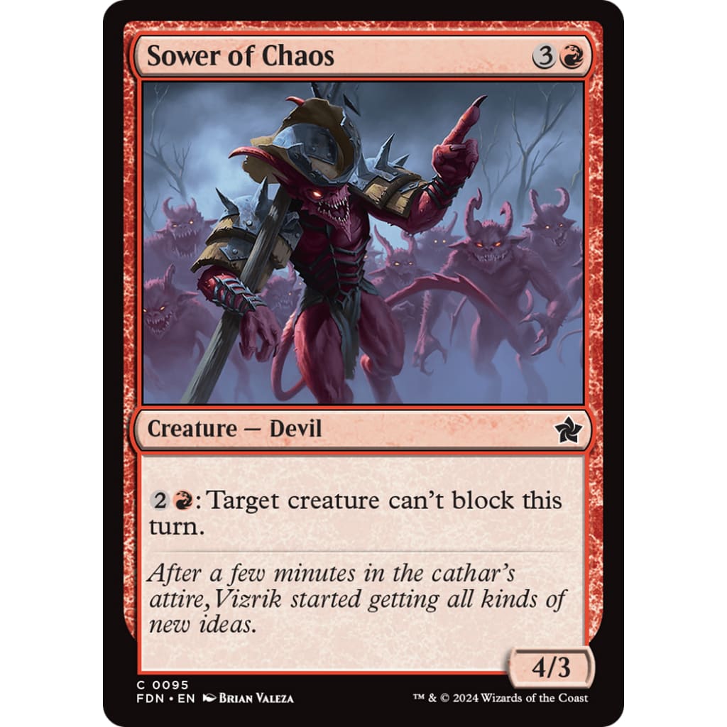 Sower of Chaos (FDN-095) Foil - Single
