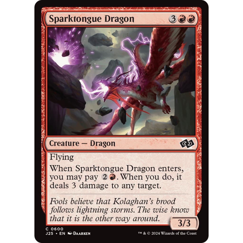 Sparktongue Dragon (J25-600) - Single