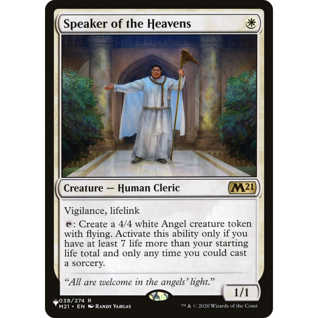 Speaker of the Heavens (PLST-M21-38) - Single