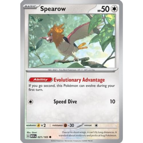Spearow (21) Common Reverse Holofoil - Single
