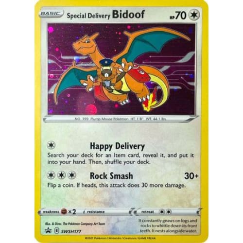 Special Delivery Bidoof (SWSH177/184) Promo Holofoil