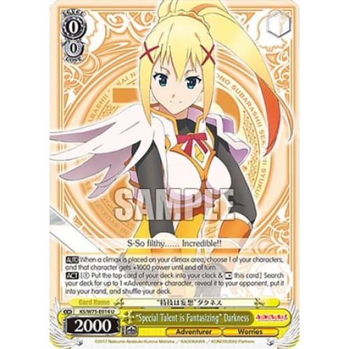 ’Special Talent is Fantasizing’ Darkness (KONOSUBA -GOD’S