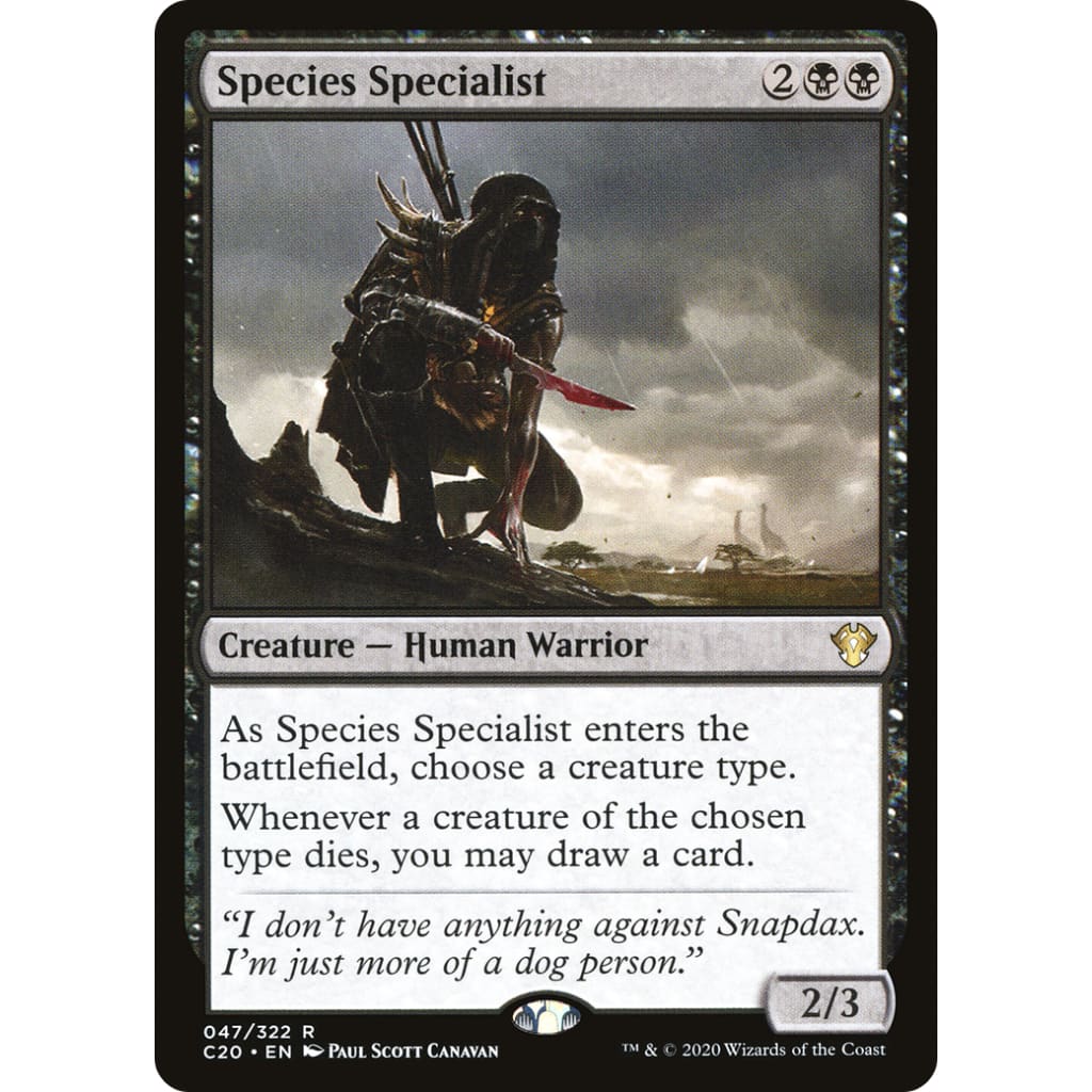 Species Specialist (C20-047) - Single