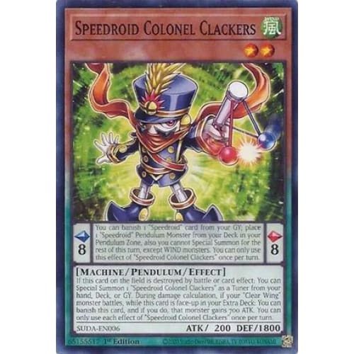 Speedroid Colonel Clackers - SUDA-EN006 Common 1st Edition