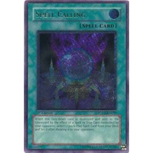 Spell Calling (UTR) (POTD-EN039) Ultimate Rare 1st Edition