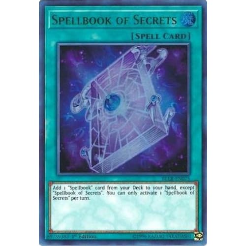 Spellbook of Secrets (BLLR-EN075) Ultra Rare 1st Edition