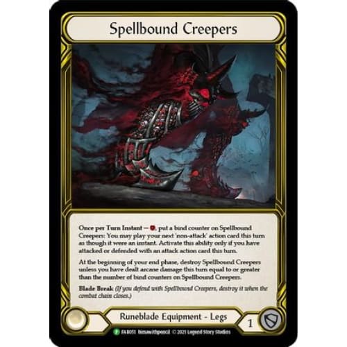 Spellbound Creepers (Golden) (FLESH AND BLOOD: PROMO CARDS)