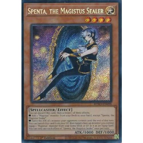 Spenta the Magistus Sealer - BPRO-EN098 Secret Rare 1st