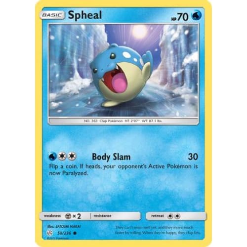 Spheal (050/236) Common Reverse Holofoil - Single
