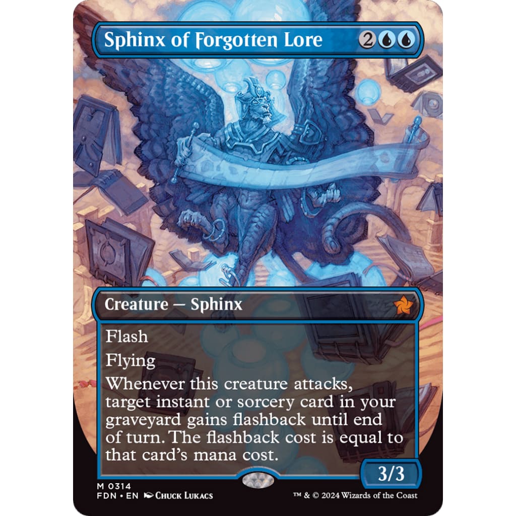 Sphinx of Forgotten Lore (FDN-314) (Borderless) - Single