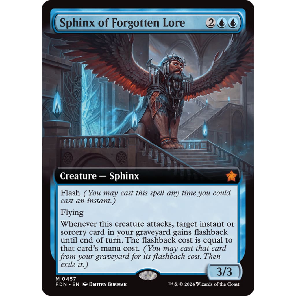Sphinx of Forgotten Lore (FDN-457): (Extended Art) Foil