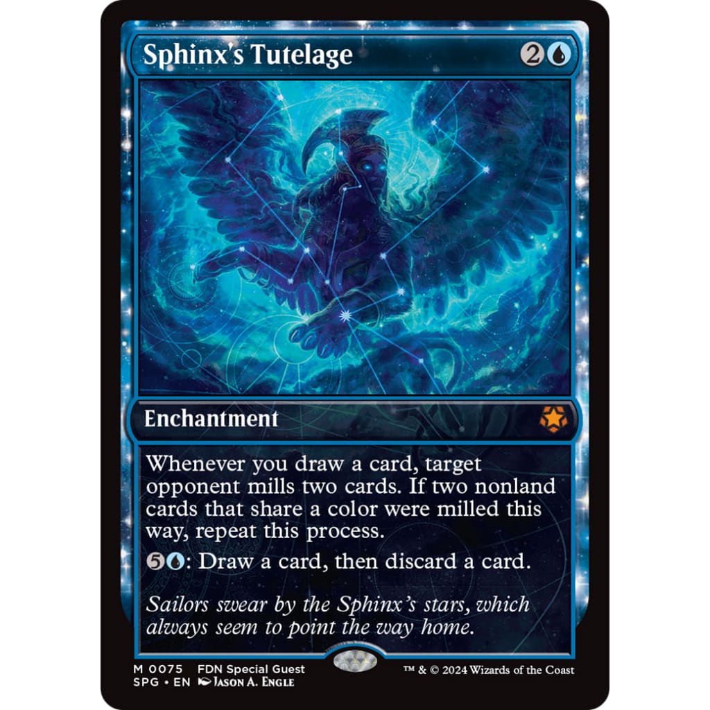 Sphinx’s Tutelage (SPG-075): (Showcase enchantment) Foil