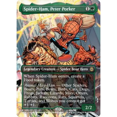 Spider-Ham Peter Porker (Borderless) (SPM-201) Foil - Single