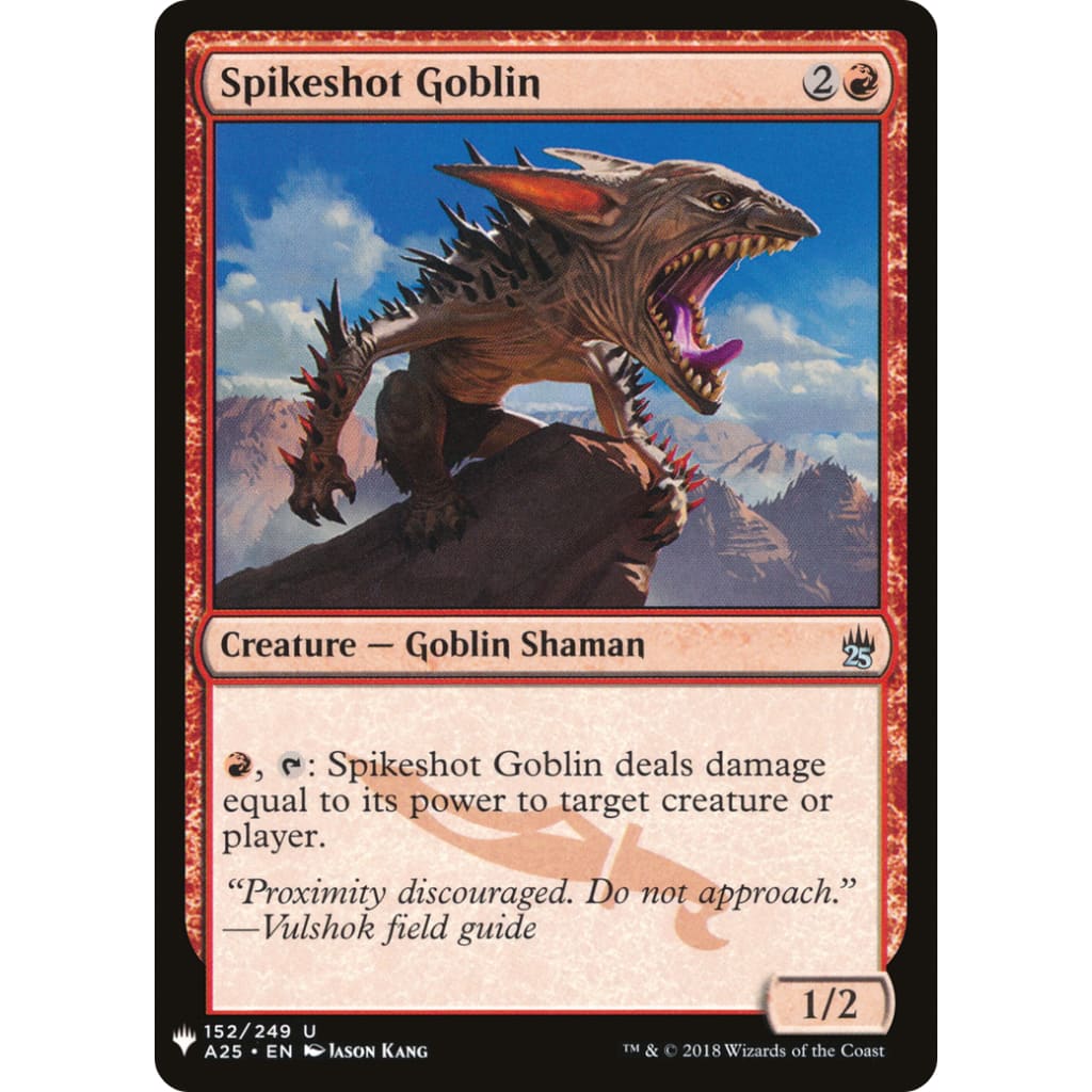 Spikeshot Goblin (PLST-A25-152) - Single