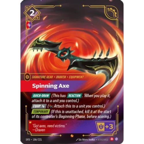 Spinning Axe (186/221) - Spiritforged Foil - Single