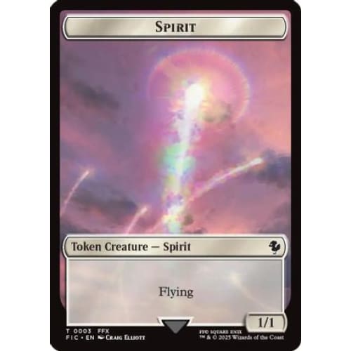Spirit // Hero (0027) Double-Sided Token (Surge Foil)