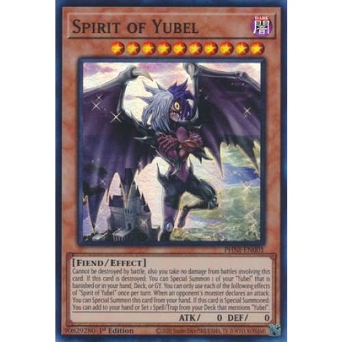 Spirit of Yubel - PHNI-EN001 Super Rare 1st Edition - Single