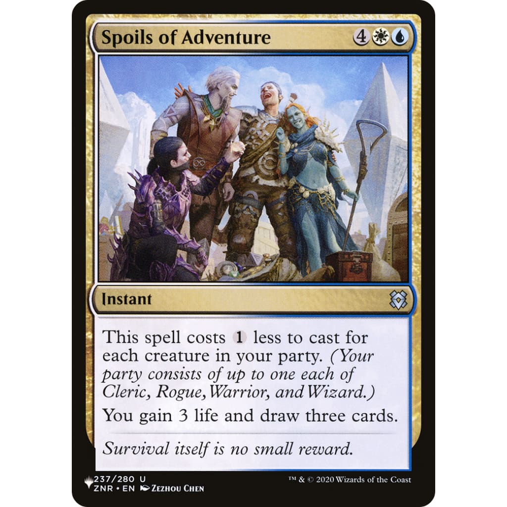 Spoils of Adventure (PLST-ZNR-237) - Single
