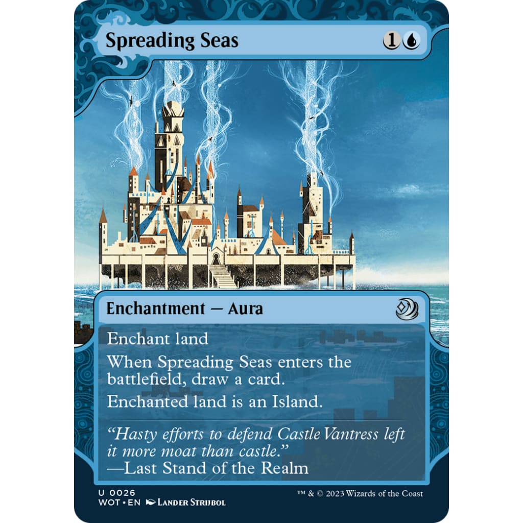 Spreading Seas (WOT-026): (Showcase) (Borderless) Foil