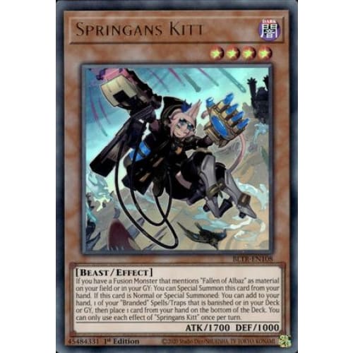 Springans Kitt - BLTR-EN108 Ultra Rare 1st Edition - Single
