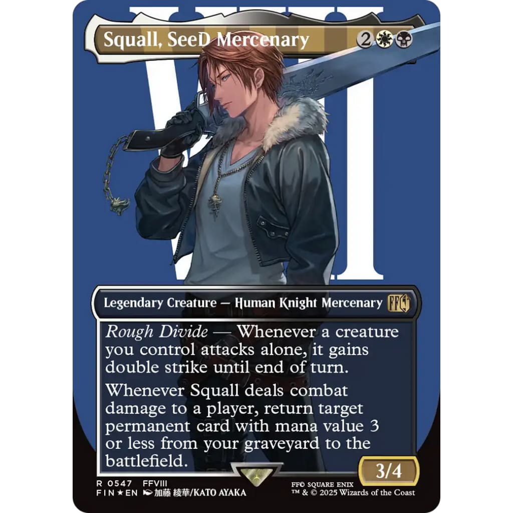 Squall SeeD Mercenary (FIN-547) (Borderless) Foil - Single